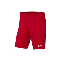 Nike Herren Fußball Park 3 Shorts rot weiß Gr M