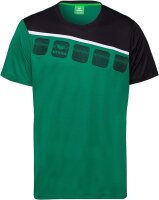 Erima CLASSIC 5-C T-Shirt - smaragd/schwarz/weiß