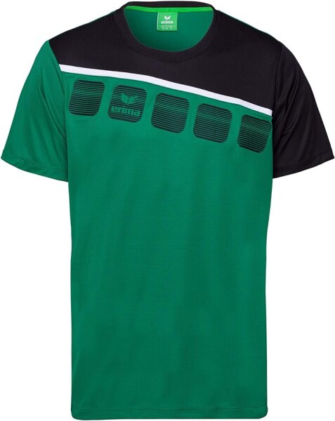CLASSIC 5-C T-Shirt - smaragd/schwarz/weiß - 152
