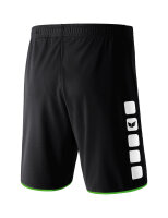 Erima CLASSIC 5-C Shorts - schwarz/green - XL