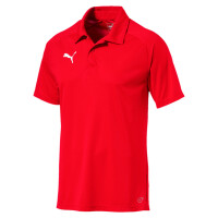 Puma Fußball Liga Sideline Polo-Shirt Fußballshirt Herren rot Gr L