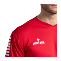 Derbystar Contra Trikot Rot/Weiß – Atmungsaktives Fußballtrikot