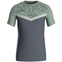 Jako T-Shirt Iconic - anthra light/mintgrün/soft grey