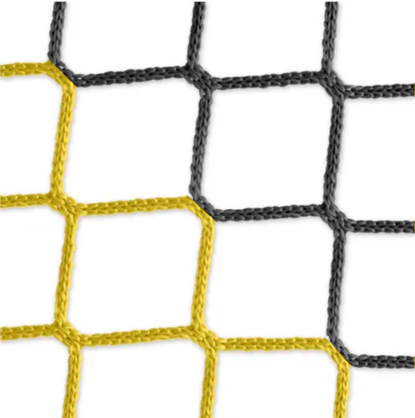 Tornetz 7,5x2,5 in schwarz/gelb / Auslage: 2x2m
