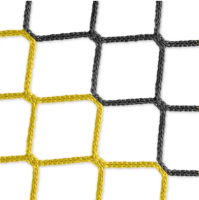 Tornetz 7,5x2,5 in schwarz/gelb / Auslage: 2x2m