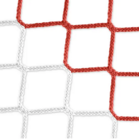 Tornetz 7,5x2,5 in rot/weiß / Auslage: 0,80x2m