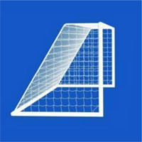 Tornetz 7,5x2,5 in rot/weiß / Auslage: 0,80x2m