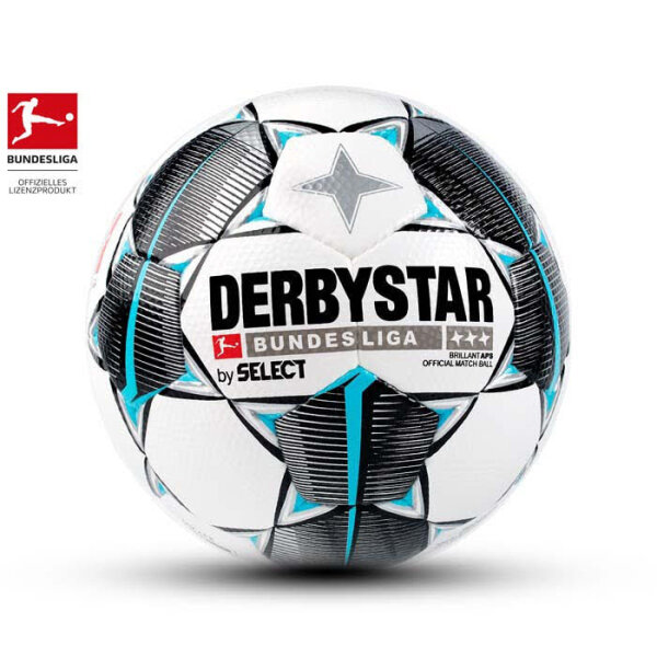 Derbystar Bundesliga Brillant APS 2019/20 Fußball Gr.5 - weiß/hellblau/grau