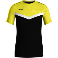 Jako - T-Shirt Iconic - schwarz/soft yellow - L