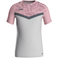 Jako - T-Shirt Iconic - soft grey/dusky pink/anthra light...