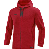 Jako - Kapuzenjacke Premium Basics - rot meliert - 40