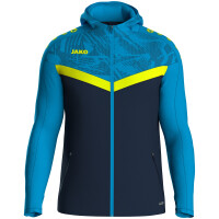 Jako - Kapuzenjacke Iconic  - marine/blau/neongelb