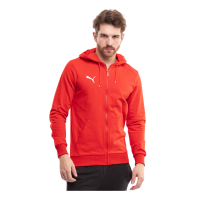 Puma teamGOAL Casuals Full-Zip Hoodie Herren - rot