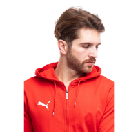 Puma teamGOAL Casuals Full-Zip Hoodie Herren - rot