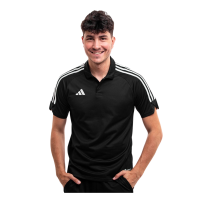 adidas Tiro 23 League Poloshirt Herren - schwarz/weiß