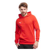 Puma teamGOAL Casuals Hoodie Herren rot weiß